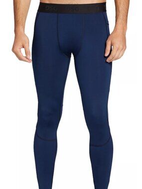 DSG Men's Compression Tights with Pocket Dark Blue XL and M